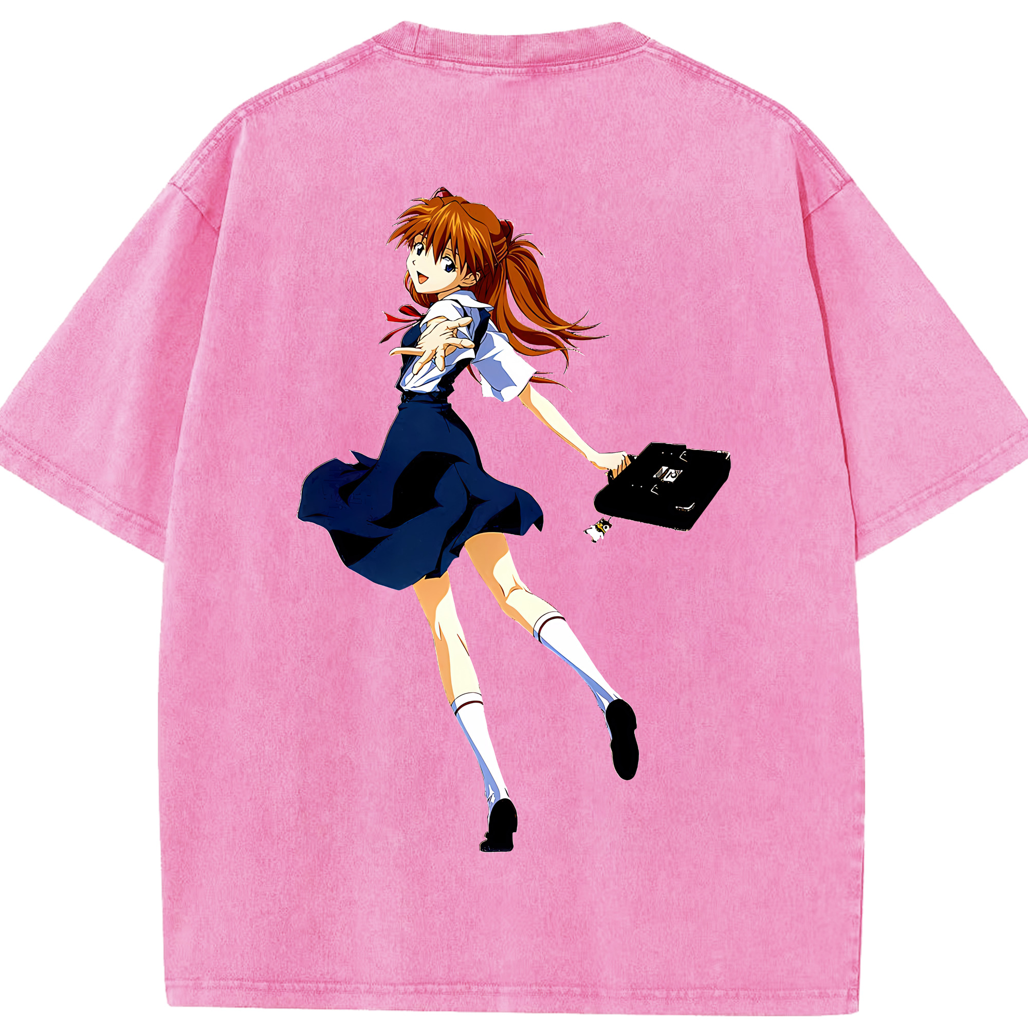 （画像用） EVA 新世紀エヴァンゲリオン 綿100% ヴィンテージ風 半袖Tシャツ（背面プリント）
